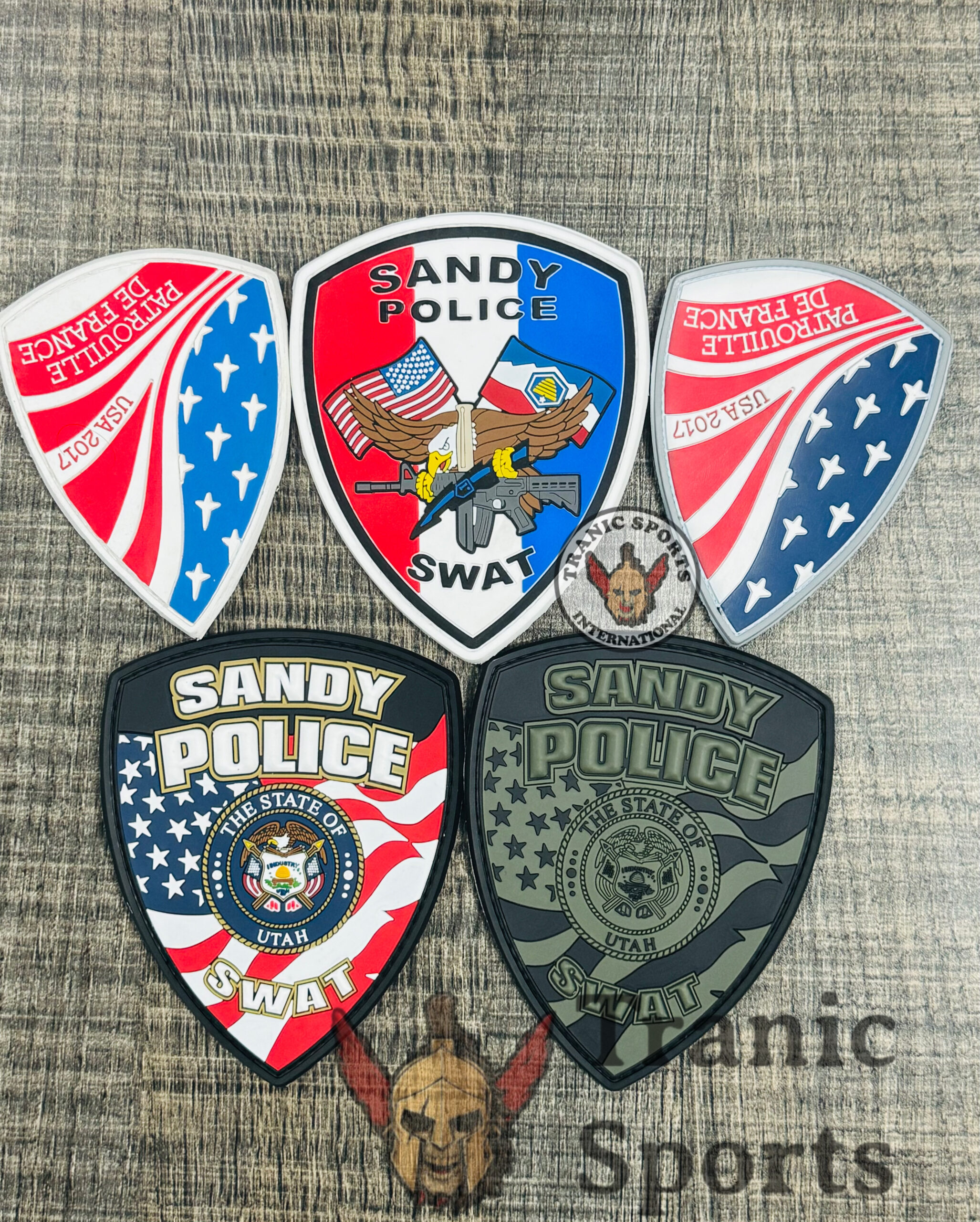 Sandy, Utah Police and SWAT PVC Patch Set