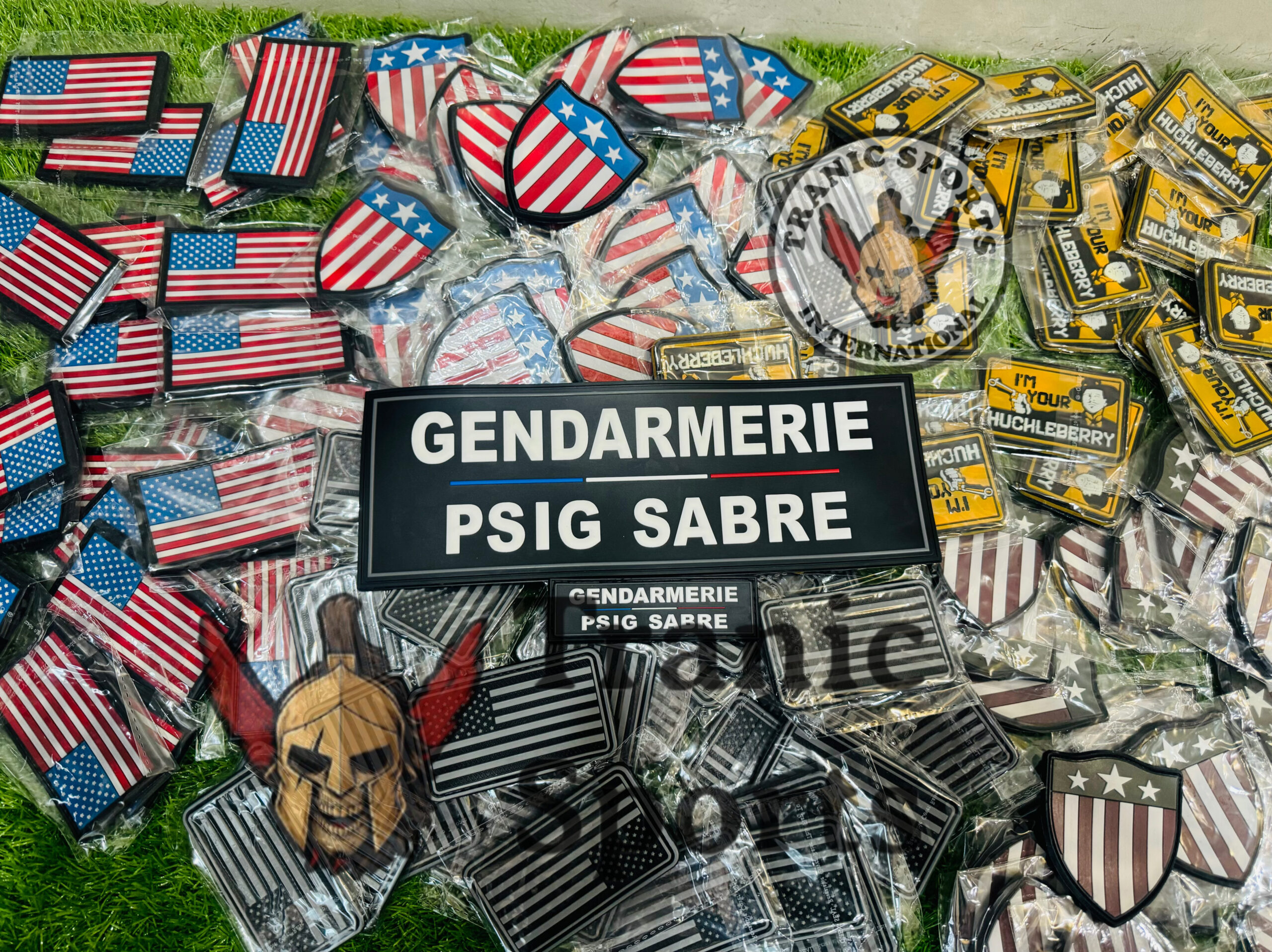 American Flag and "Gendarmerie" PVC Patch Assortment