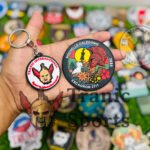 Nouvelle-Calédonie "Escadron 27/11" PVC Patch and Keychain Set