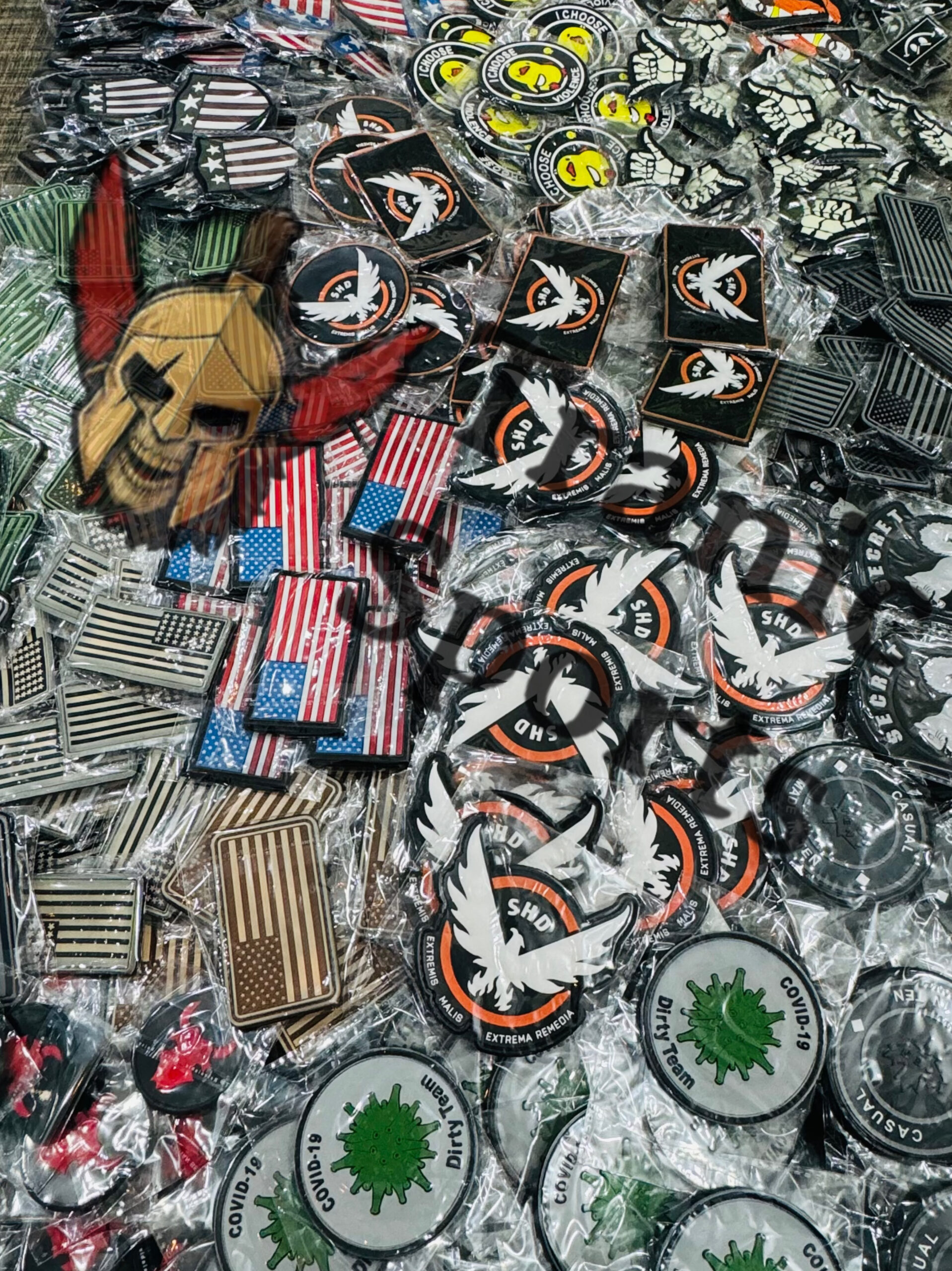 Skull with Wings PVC Patch